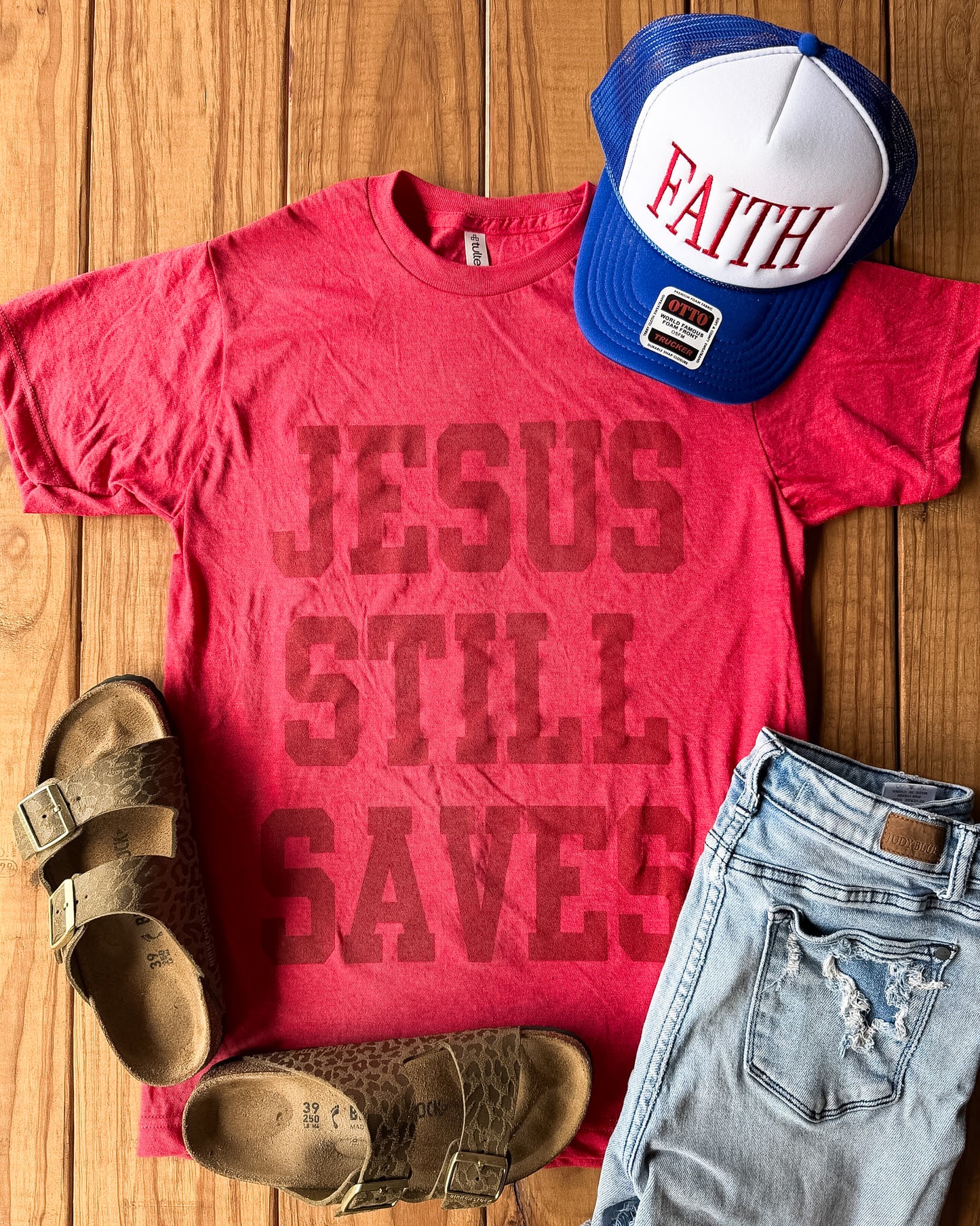 Jesus Still Saves Tee | Faith Graphic Shirt