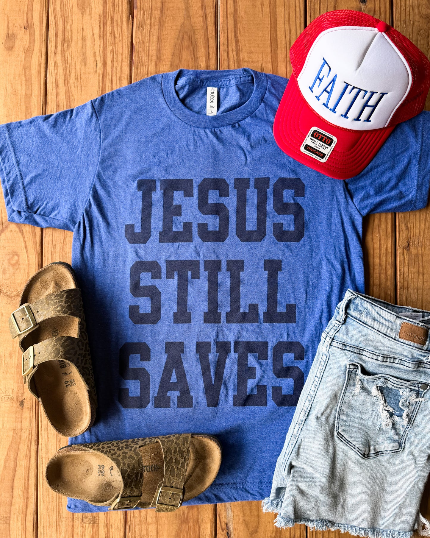 Jesus Still Saves Tee | Faith Graphic Shirt