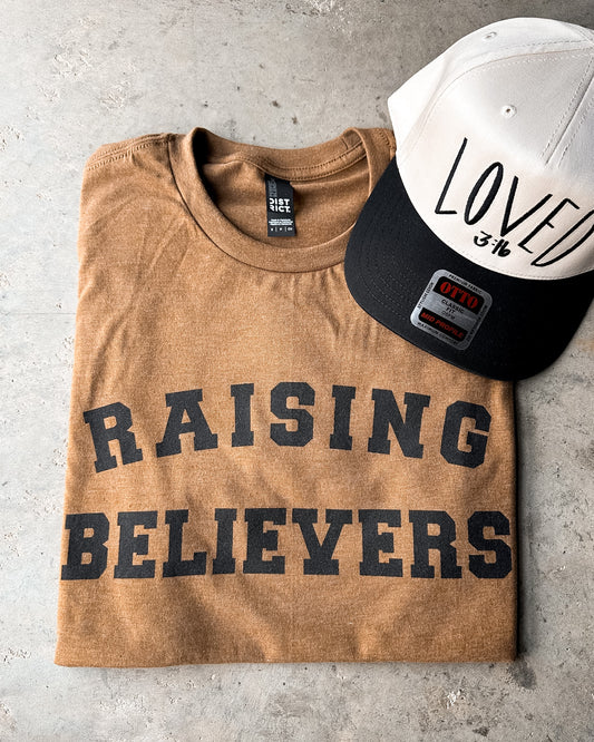 Raising Believers Tee | Christian Graphic Tee | Faith Shirt